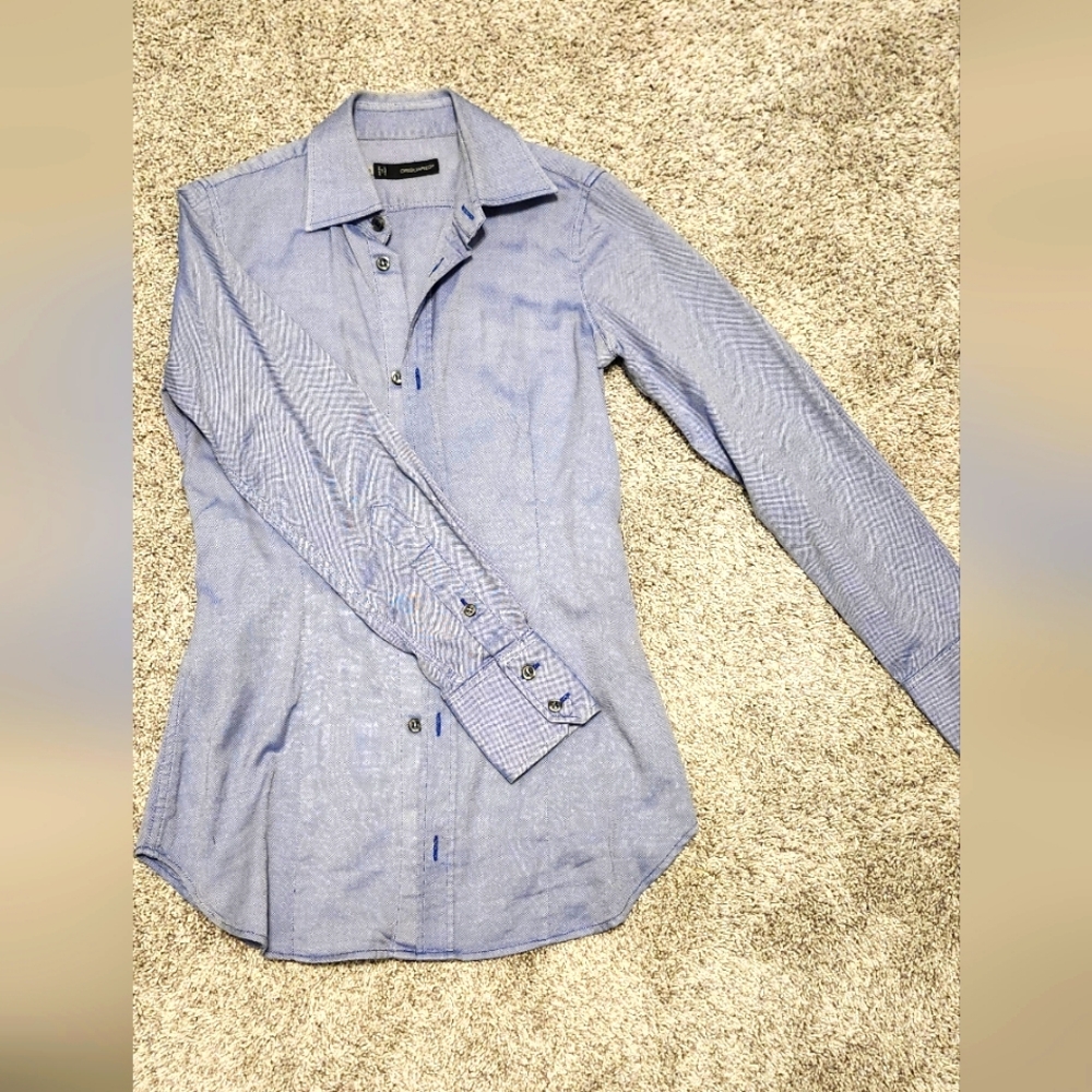 DSQUARED Light Blue Button-Down Shirt